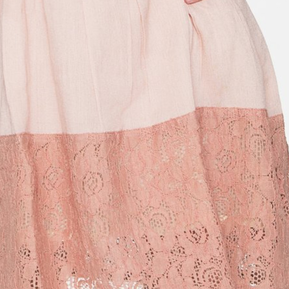 NEW Boho Kids Flounce Sleeve and Lace Dress - Picture 4 of 5